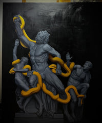 “Black&Golden Painting”-Laocoon -Original