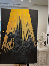 “Black&Golden Painting”-Saint Teresa-Original