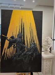 “Black&Golden Painting”-Saint Teresa-Original