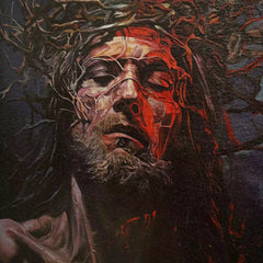 “Black&Golden Painting”-Thistles And Thorns with frame