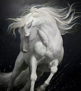 “Oil Painting”-The White Horse-Original