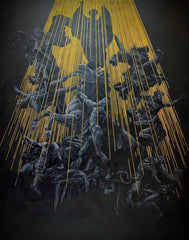 “Black&Golden Painting”-Holy Light Descend-Original