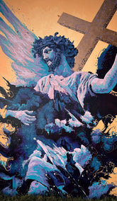 “Fluid Painting”-The Cerulean Savior -Original