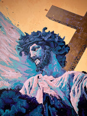 “Fluid Painting”-The Cerulean Savior -Original