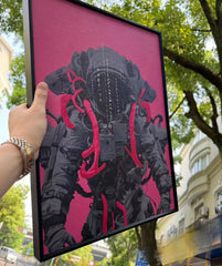 “Oil Painting”-Hieroglyphics with framed