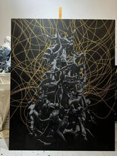 “Black&Golden Painting”-The Fallen Angel-Original