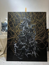 “Black&Golden Painting”-The Fallen Angel-Original
