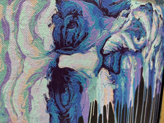 “Fluid Painting”-Poseidon with framed