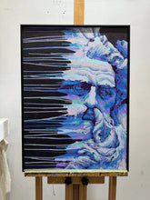 “Fluid Painting”-Poseidon with framed