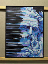 “Fluid Painting”-Poseidon with framed