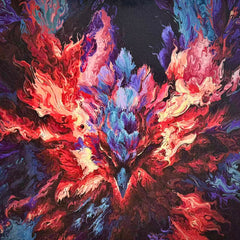 “Fluid Painting”-The Bird of Prey with framed