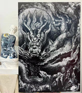 “Fluid Painting”-True Dragon-Original