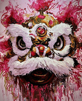 “Fluid Painting”-The Chinese Lion-Original