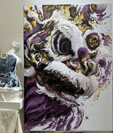 “Fluid Painting”-The Chinese Lion-Original