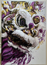 “Fluid Painting”-The Chinese Lion-Original