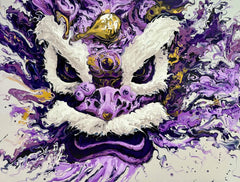 “Fluid Painting”-The Chinese Lion-Original