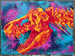 “Fluid Painting”-The Tyrannosaurus-Original