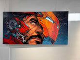 “Fluid Painting”-The Iron man -Original