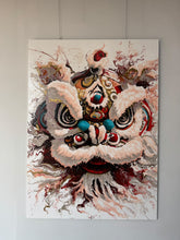 “Oil Painting”-Chinese Lion with framed