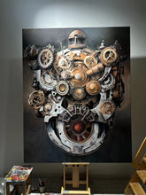 “Oil Painting”-Mechanical Retro Punk Style“- Original