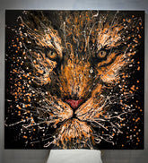 "Black&Golden Painting"-Tiger-Printout