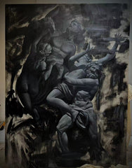 “Black&Golden Painting”-Mess-Original