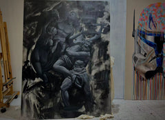 “Black&Golden Painting”-Mess-Original