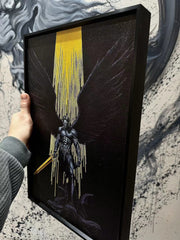 "Black&Golden Painting"--Michael with frame