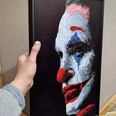 “Black&Golden Painting”-Joker with metal framed