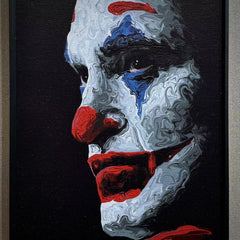 “Black&Golden Painting”-Joker with metal framed