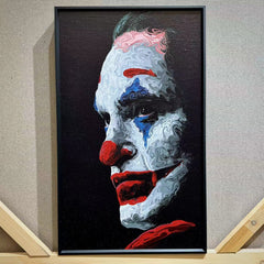 “Black&Golden Painting”-Joker with metal framed