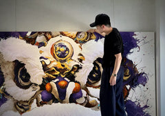 “Fluid Painting”-The Chinese Lion-Original