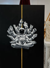 "Oil Painting" -Thousand- Hand Astronaut Printout