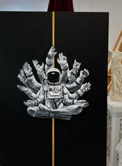 "Oil Painting" -Thousand- Hand Astronaut Printout