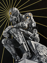 ‘Black&Golden Painting“-Mechanical Thinker Printout