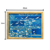 "Fault Art"-Auspicious Cranes with frame