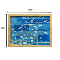 "Fault Art"-Auspicious Cranes with frame