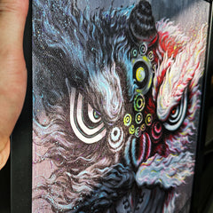 Lion Dance with metal frame