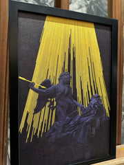 Saint Teresa with black frame