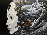 “Black&Golden Painting”-Mechanical Ascent-Original