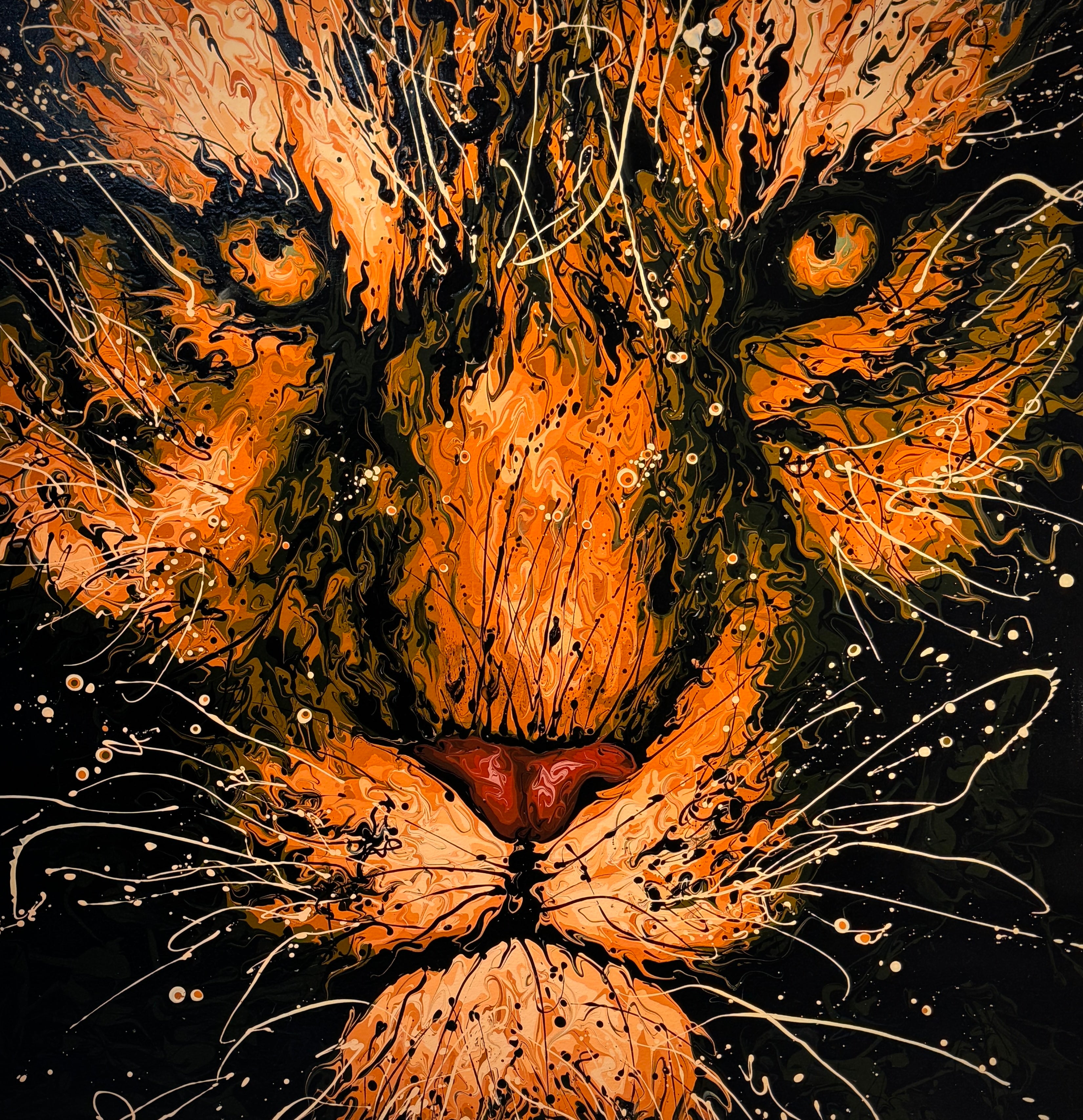 Fluid Art ——Tiger-Original
