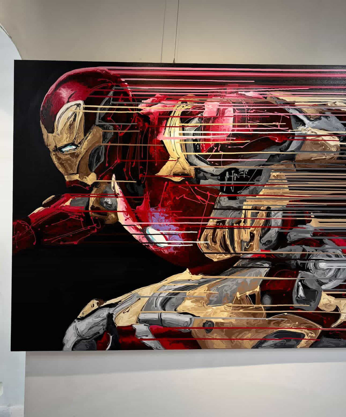 “Fluid Painting”-The Iron Man -Original