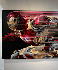 “Fluid Painting”-The Iron Man -Original