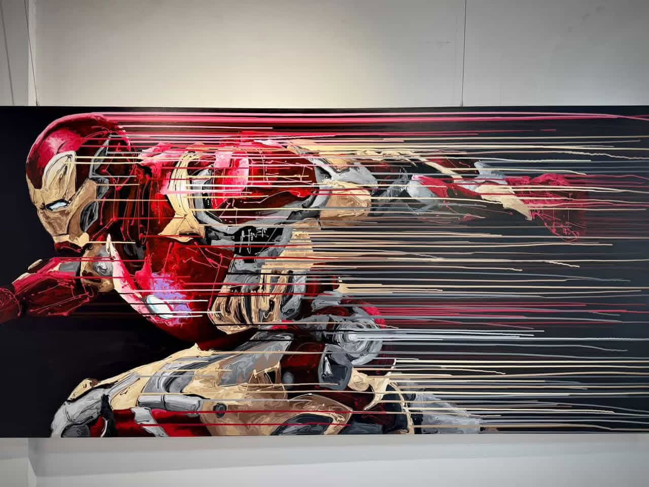 “Fluid Painting”-The Iron Man -Original