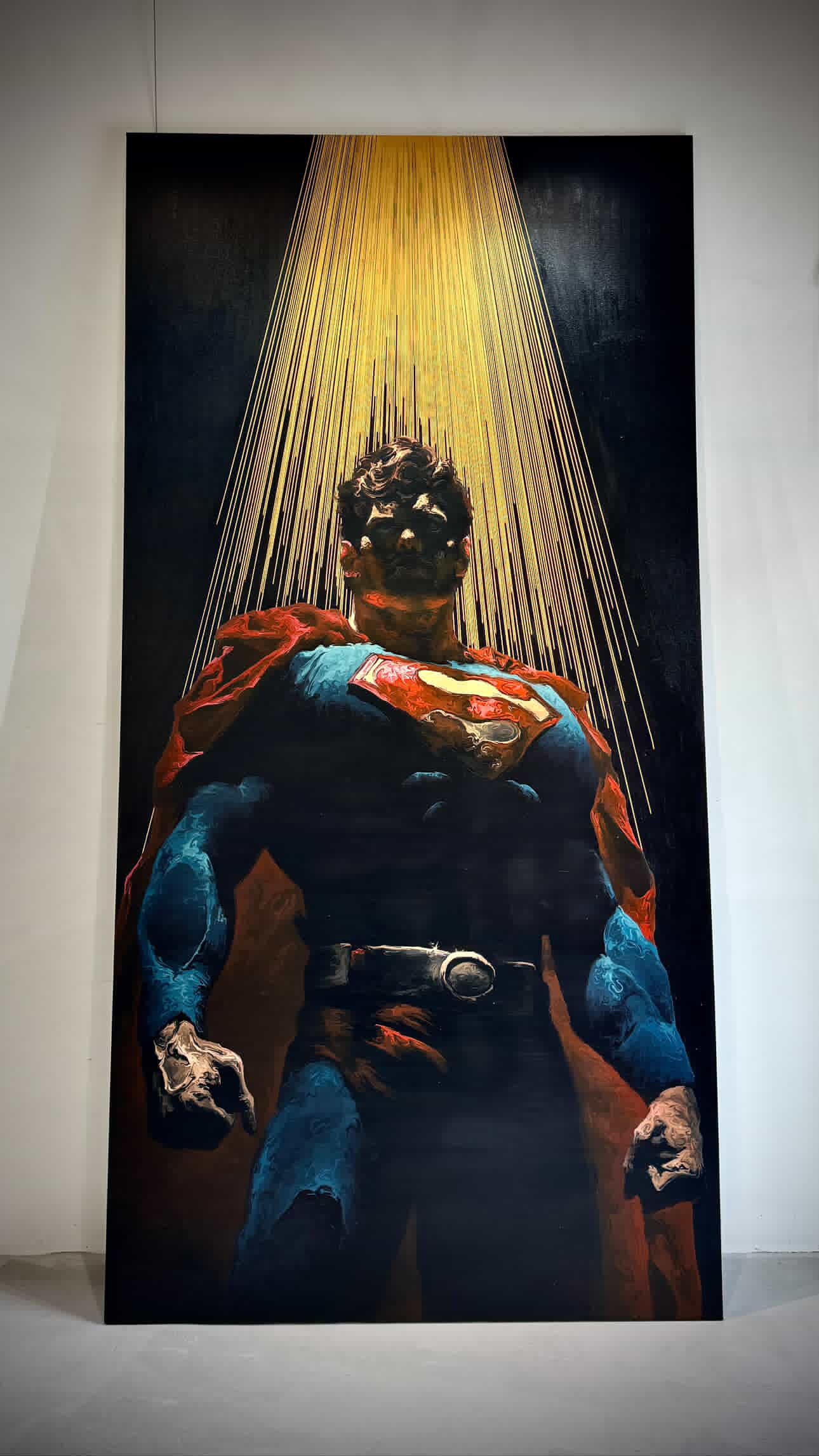 “Black&Golden” Painting-The light of darkness -Original