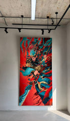 “Fluid Painting”-The GuanYu -Original